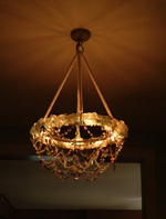 Basket chandelier